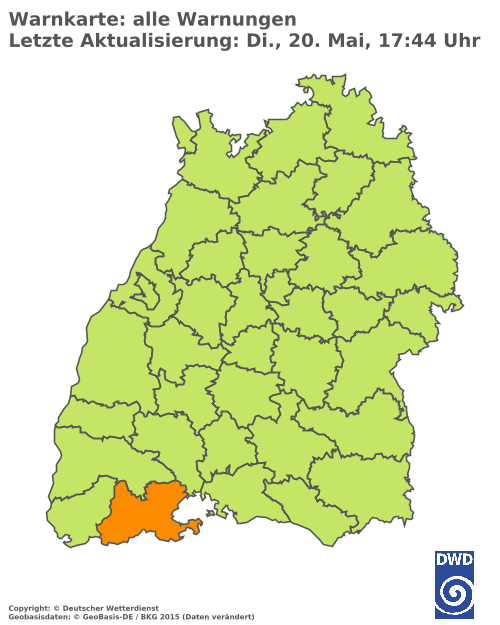 Aktuelle Wetterwarnungen für  Ludwigsburg